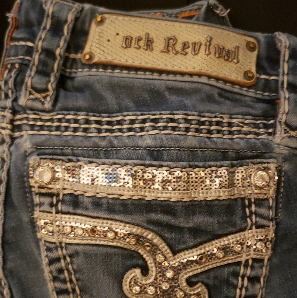 Rock revival size 25 sherry straight leg jeans